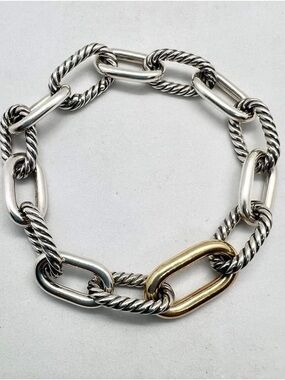 David Yurman 11mm Madison Bracelet with Gold